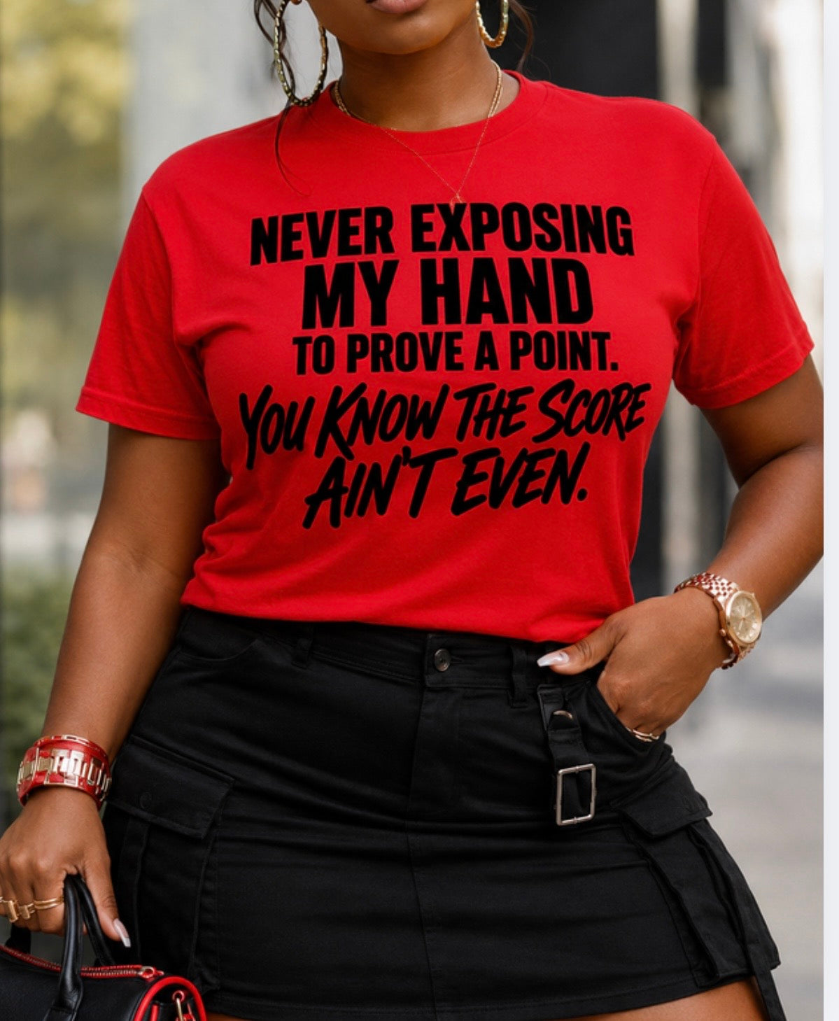 Never show my hand