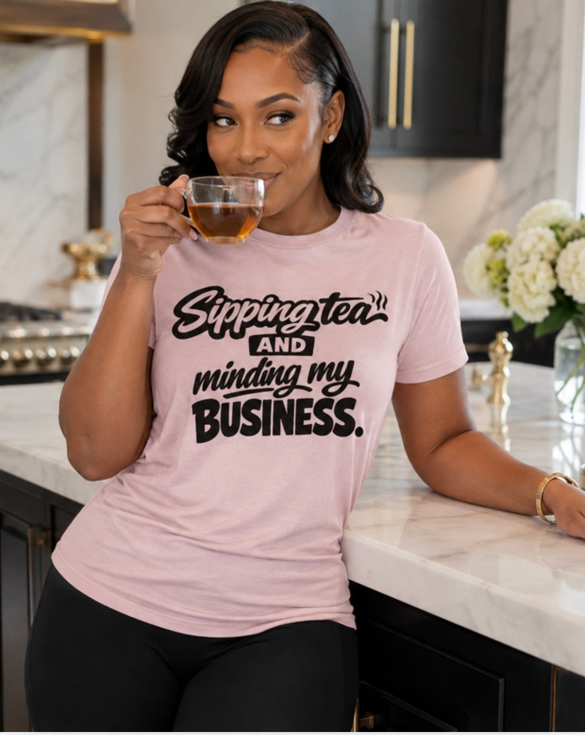 Sipping tea.. minding my business