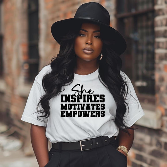 She Inspires, Motivates Enpowers